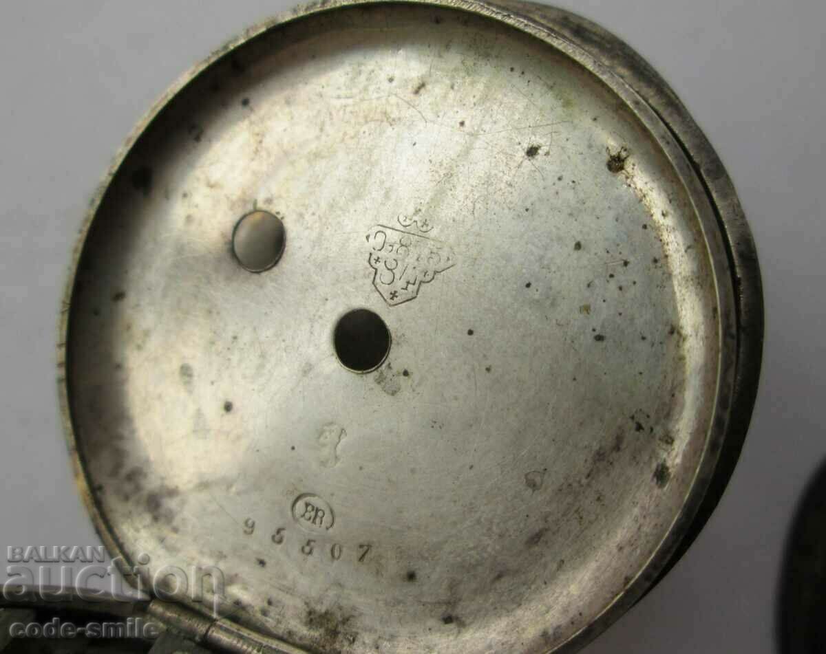 Rare Old Silver Qte NARDIN Pocket Watch 19th Century - 6