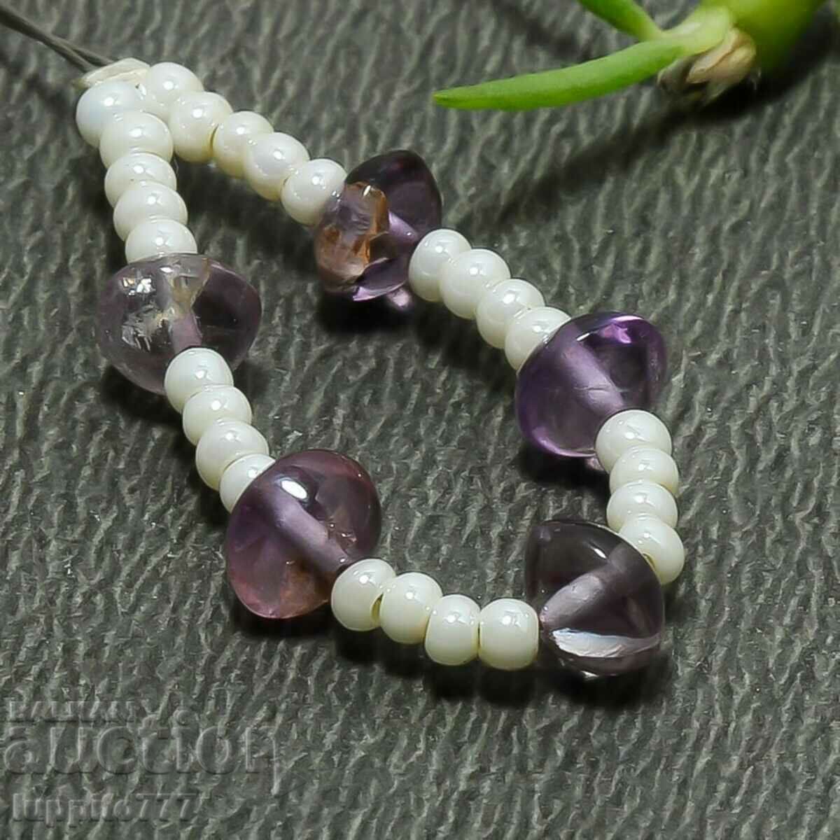 6.50 carat natural amethyst string with price 29.99 BGN | € 15.33 6.50 carat natural amethyst string with price 29.99 BGN | € 15.33