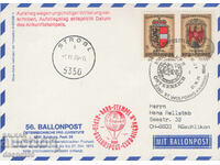 1976. Αυστρία. Ταχυδρομείο με μπαλόνι.
