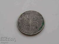 rare coin Guadeloupe 50 centimes 1903; Guadeloupe