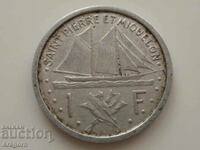rare Saint Pierre and Miquelon coin; Saint Pierre & Miquelon