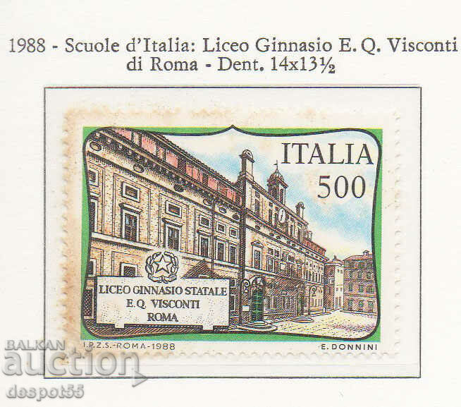 1988. Ιταλία. Σχολείο Visconti, Ρώμη.