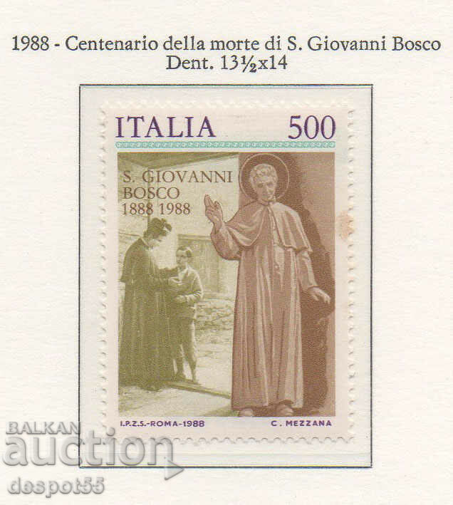 1988. Italia. Se împlinesc 100 de ani de la moartea lui Don Bosco.