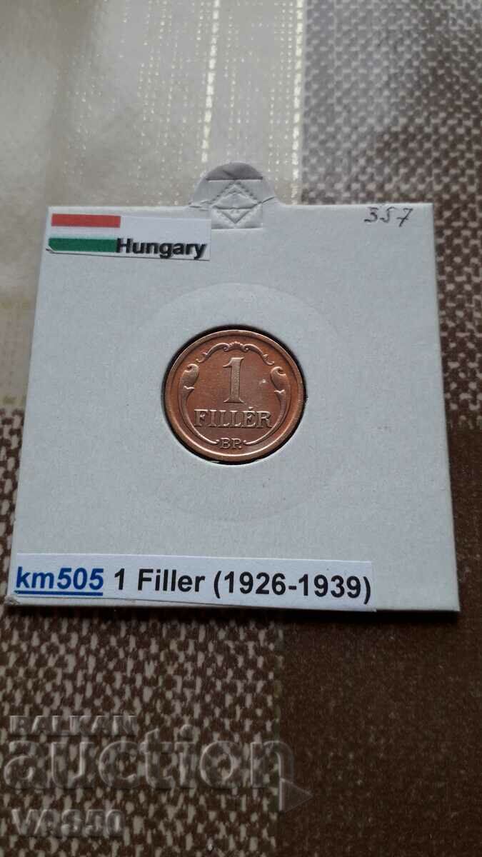 357. HUNGARY-1 filer 1938