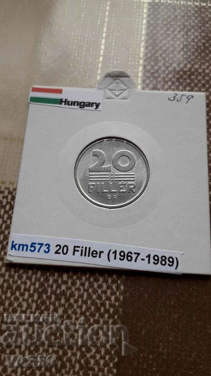 359. HUNGARY-20filera 1989