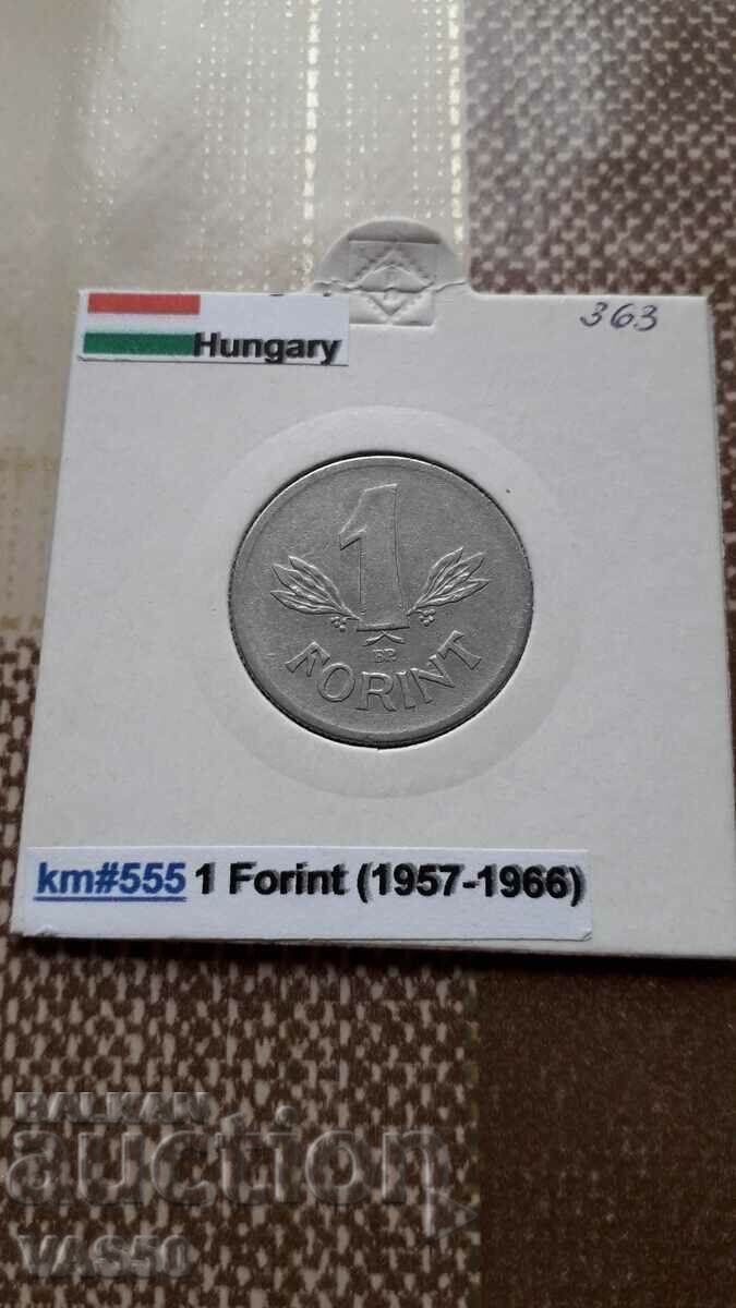 363. HUNGARY-1 forint 1965