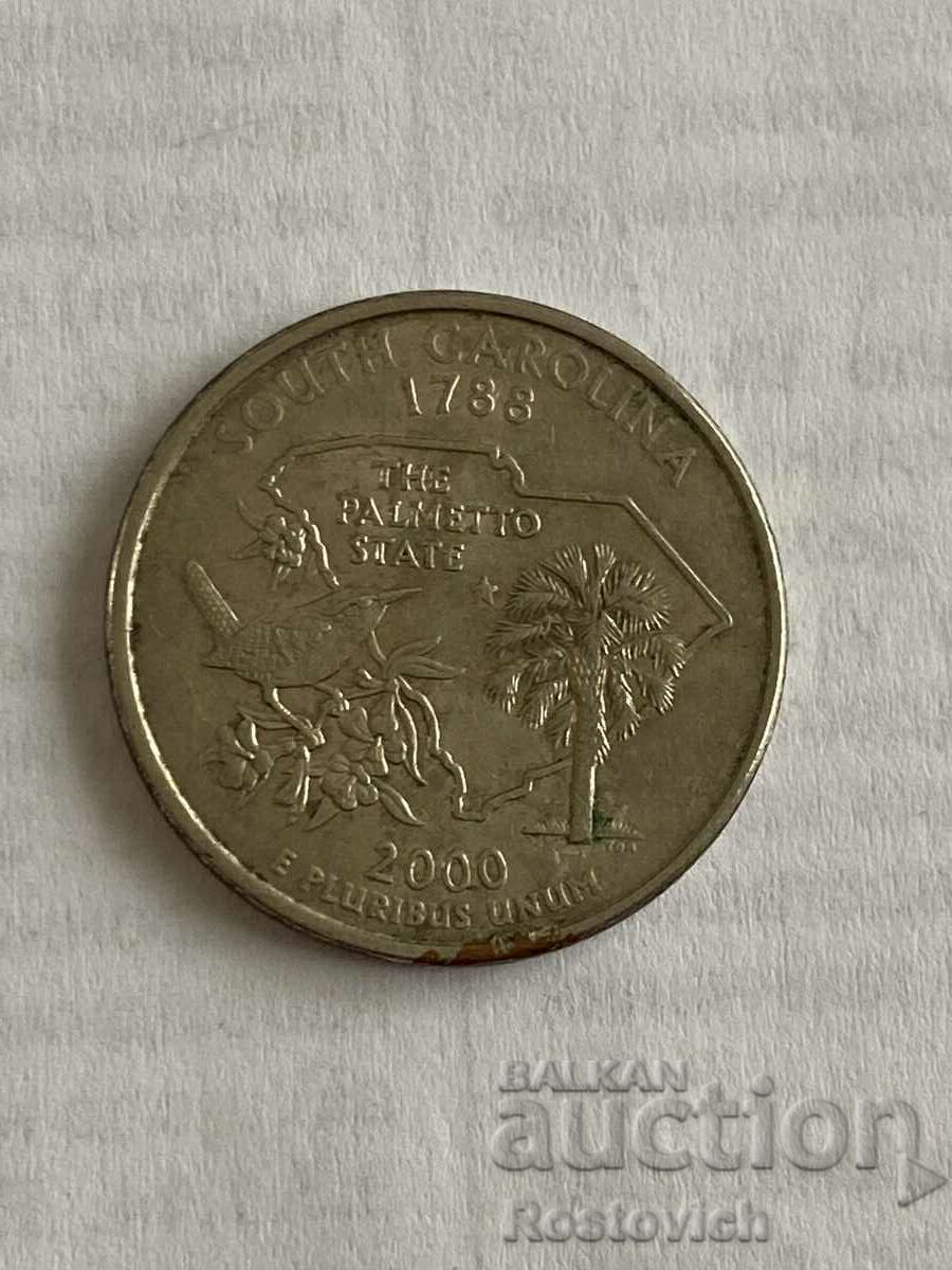 1/4 dolar american 2000 (P), Carolina de Sud..