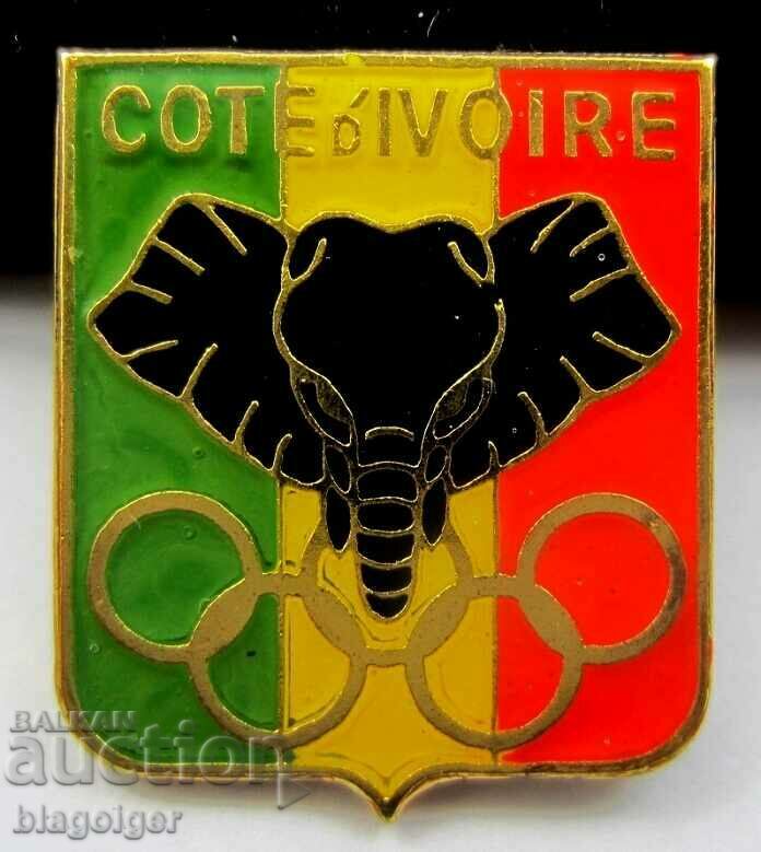 Olympic Badge - Ivory Coast - Olympic Committee with price 15.00 BGN | € 7.67 Olympic Badge - Ivory Coast - Olympic Committee with price 15.00 BGN | € 7.67