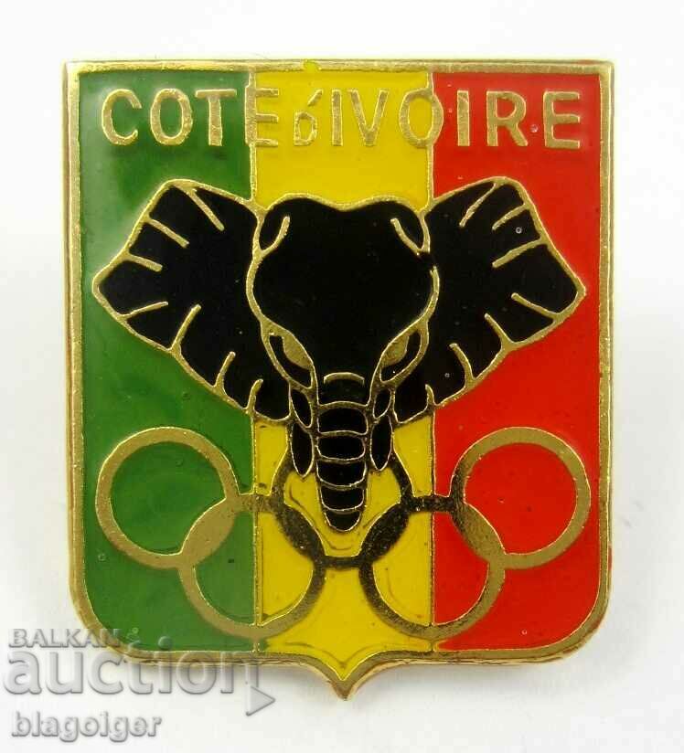 Olympic Badge - Ivory Coast - Olympic Committee
