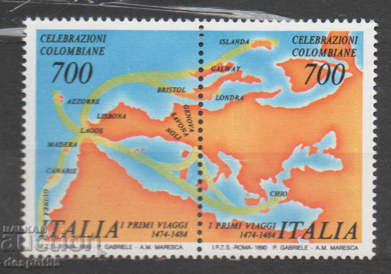1990. Италия. Първото пътешествие на Колумб.
