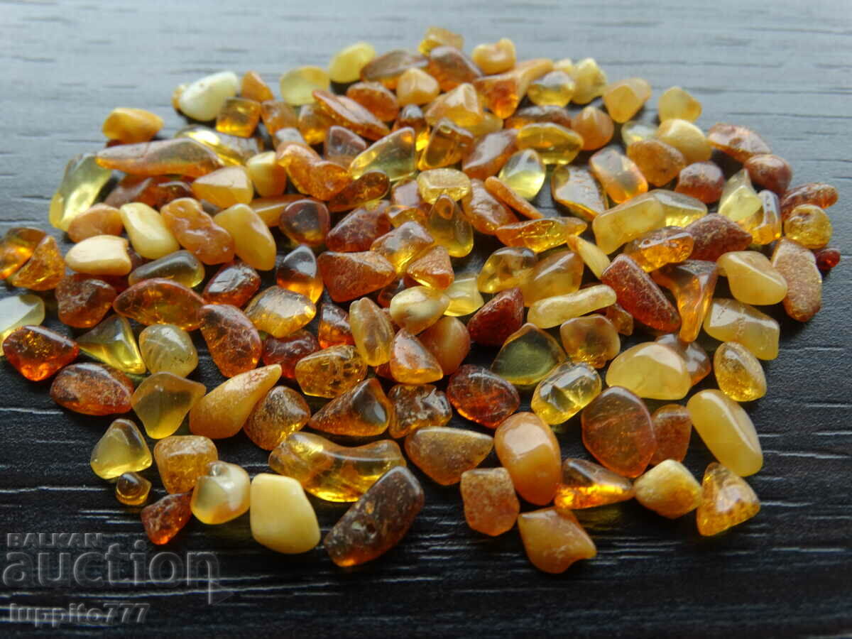 Delivery of 36.40 ct natural Baltic amber lot 100 pcs.+