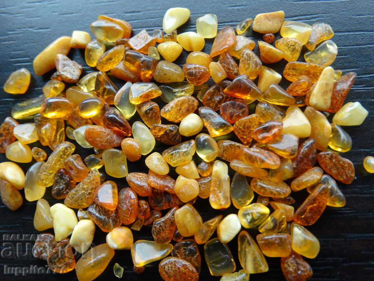 Delivery of 36.50 ct natural Baltic amber lot 100 pcs.+