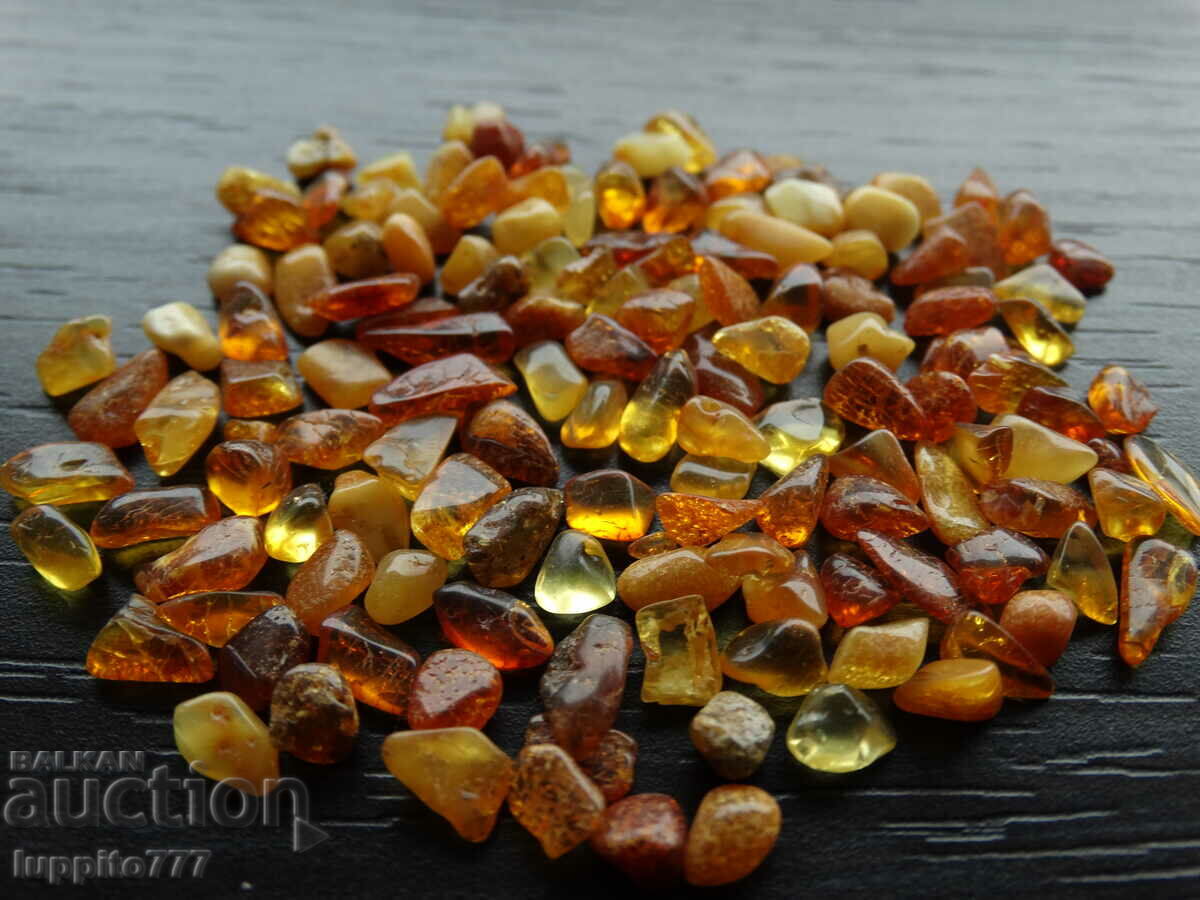 37.35 ct natural Baltic amber lot 100 pcs.+ with price 55.00 BGN | € 28.12