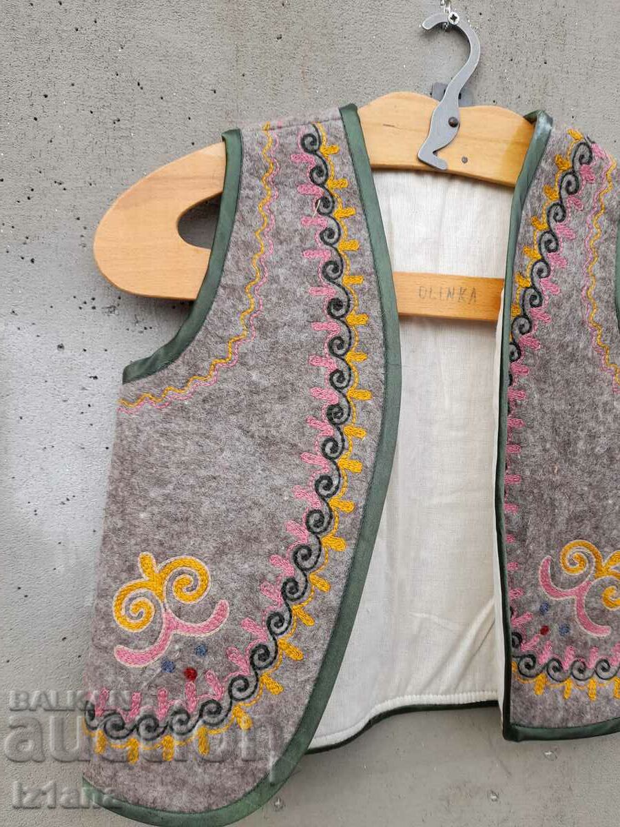 Old baby ethno vest, vest with price 50.00 BGN | € 25.56