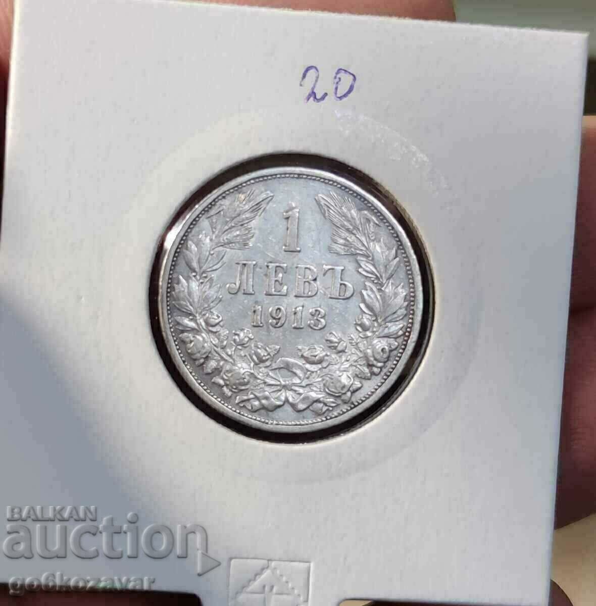 България 1 лев 1913г сребро. За Колекция! България 1 лев 1913г сребро. За Колекция!