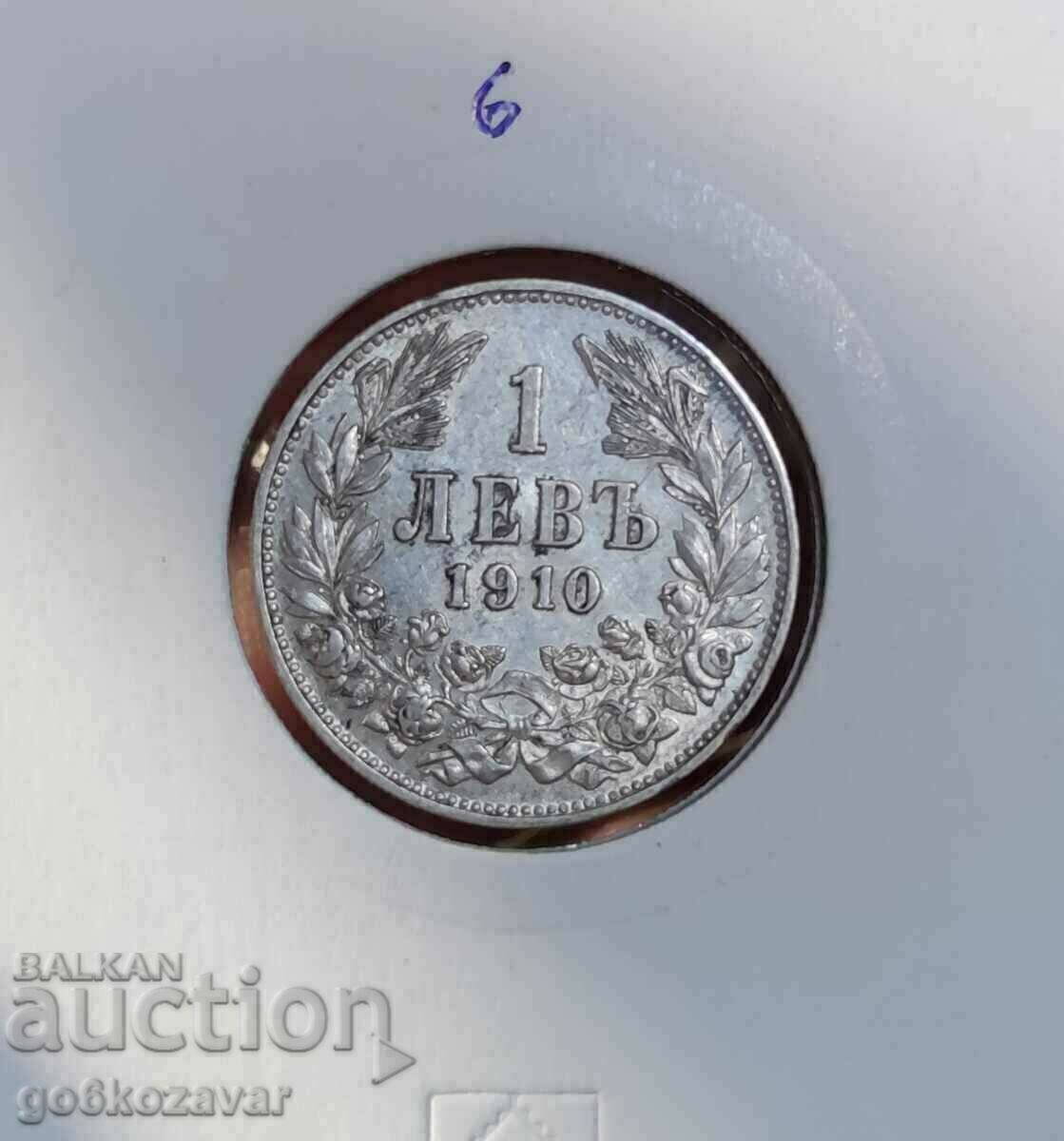 Bulgaria 1 lev 1910 argint. Pentru colectie!