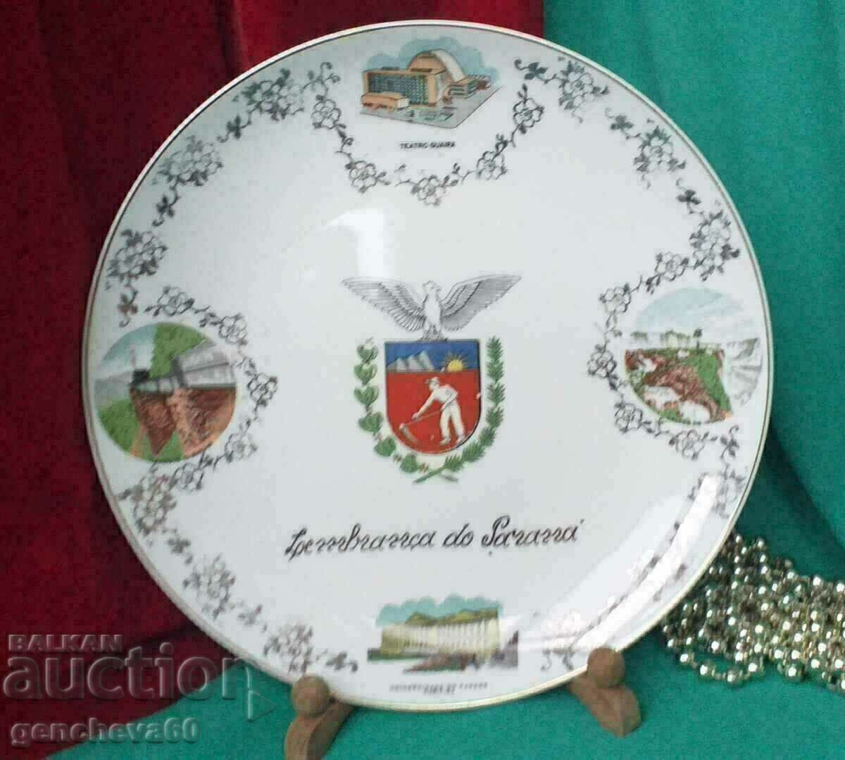 Porcelain wall plate PARANA/Argentina