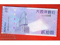 MACAO MACAO 20 Pataka ediție 2012 NOU UNC