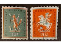 Germany 1958 Horses €8 Stamp