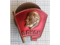 12464 Badge - VLKSM Lenin - screw bronze