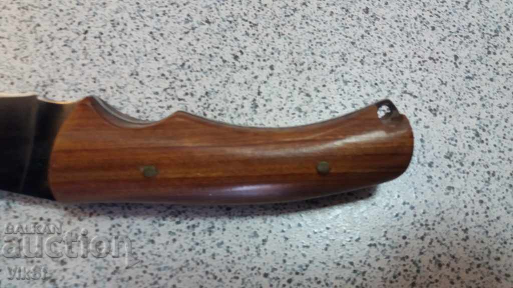 Delivery of Russian hunting knife fultang with engraved deer, steel 65x13 Delivery of Russian hunting knife fultang with engraved deer, steel 65x13