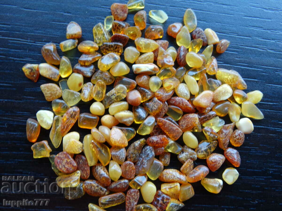 Delivery of 37.25 ct natural Baltic amber lot 100 pcs.+ Delivery of 37.25 ct natural Baltic amber lot 100 pcs.+