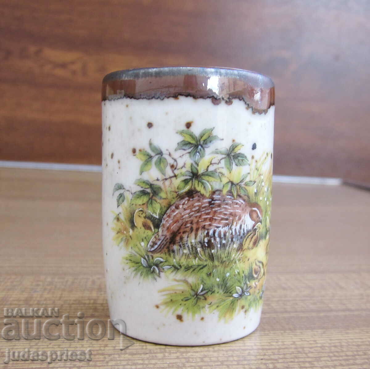 Παράδοση Παλαιά γερμανική πορσελάνινη κούπα ROSLER με μοτίβο κυνηγιού Παράδοση Παλαιά γερμανική πορσελάνινη κούπα ROSLER με μοτίβο κυνηγιού