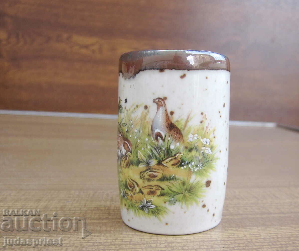 Παλαιά γερμανική πορσελάνινη κούπα ROSLER με μοτίβο κυνηγιού - 5 Παλαιά γερμανική πορσελάνινη κούπα ROSLER με μοτίβο κυνηγιού - 5