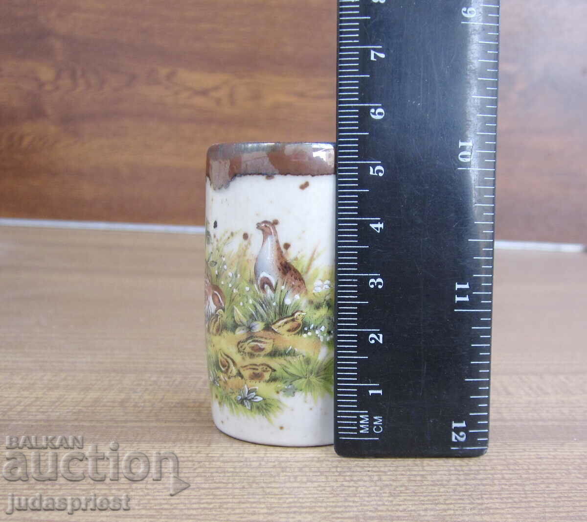 Παλαιά γερμανική πορσελάνινη κούπα ROSLER με μοτίβο κυνηγιού - 7 Παλαιά γερμανική πορσελάνινη κούπα ROSLER με μοτίβο κυνηγιού - 7