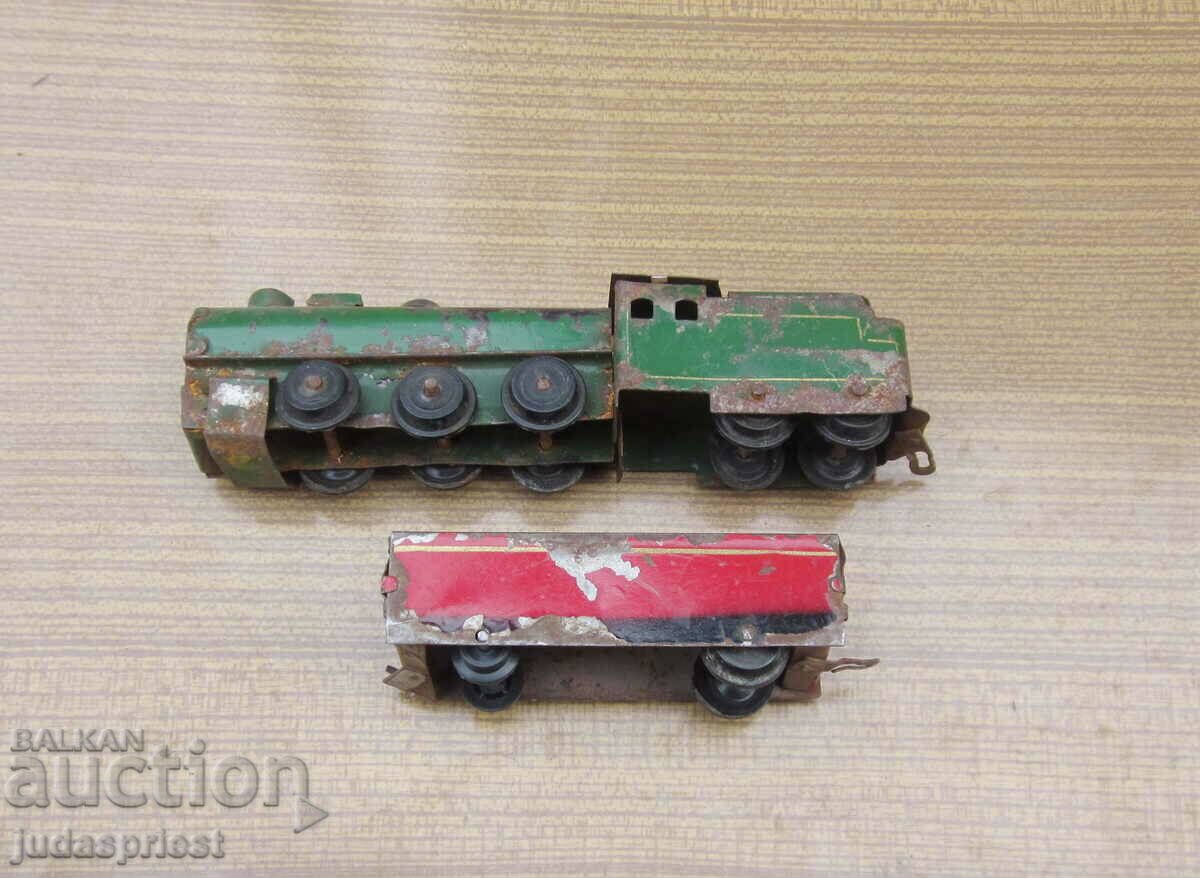 old metal train metal locomotive with carriage from the soca - 5 old metal train metal locomotive with carriage from the soca - 5