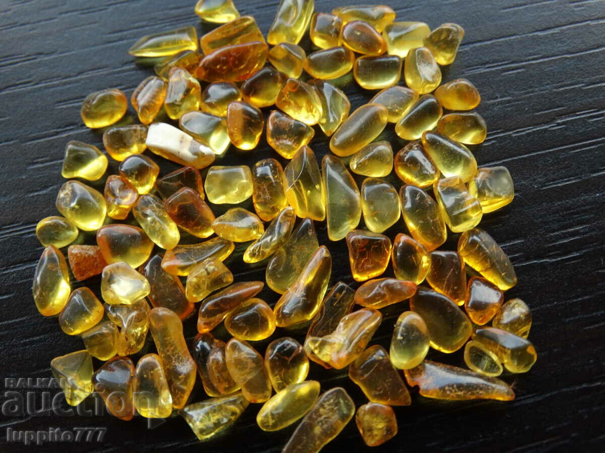 32.30 ct natural Baltic amber lot 50 pcs.+ with price 75.00 BGN | € 38.35