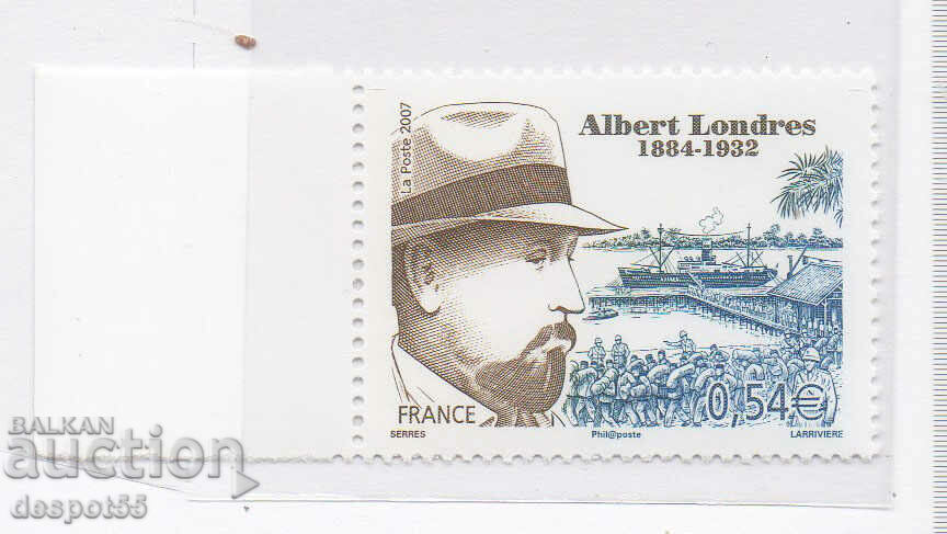 2007. Франция. 75 год. от смъртта на Алберт Лондон.