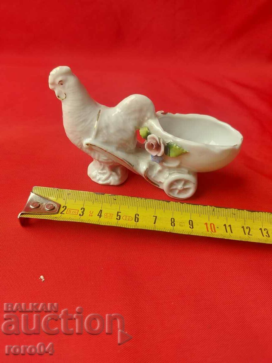 PORCELAIN ROOSTER - MARKED - 7 PORCELAIN ROOSTER - MARKED - 7