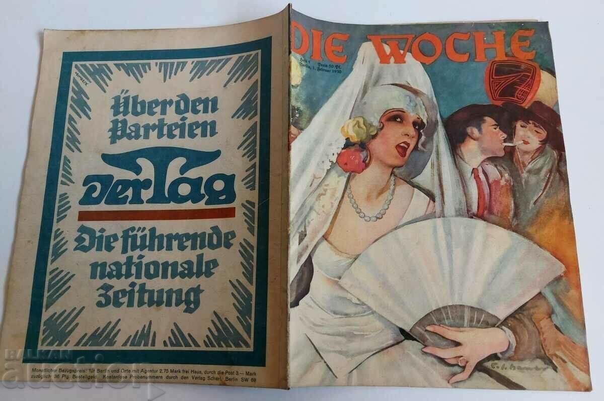 1930 DIE WOCHE MAGAZINE NEWSPAPER NO. 5