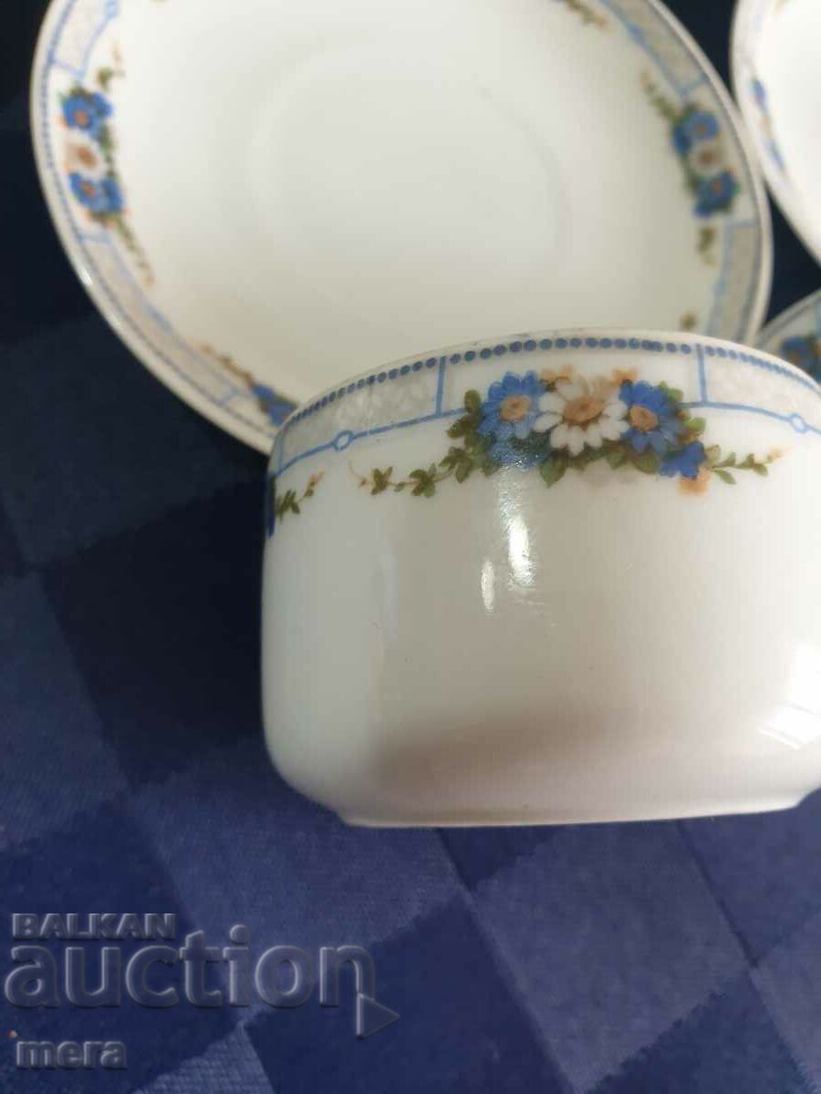 Delivery of Vintage Fine Porcelain Czech Coffee Set-JLS