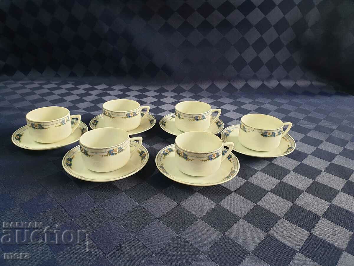 Vintage Fine Porcelain Τσέχικο Σετ Καφέ-JLS