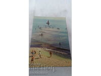 Пощенска картичка Приморско Плажът 1980