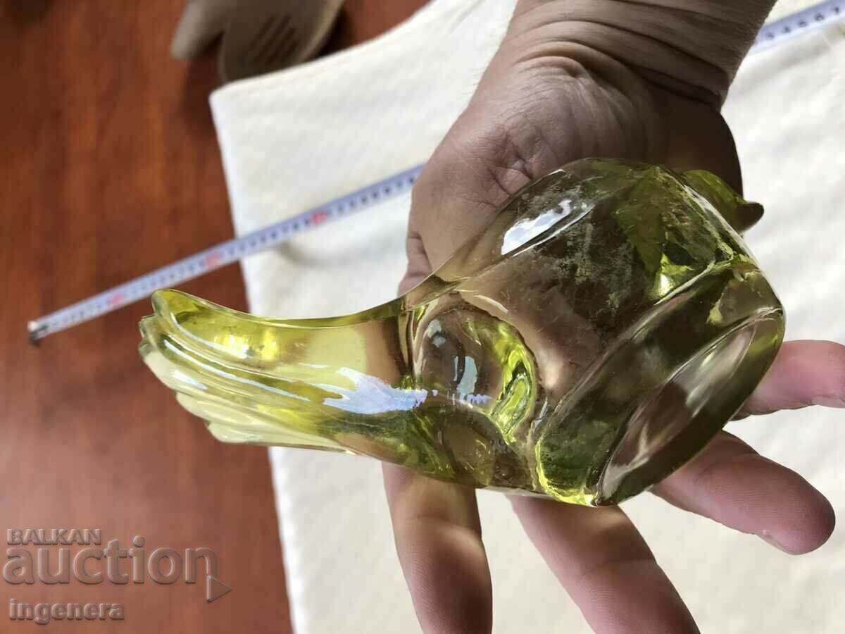 Delivery of FIGURE BIRD NUT DISH GLASS THICK RELIEF COLOR Delivery of FIGURE BIRD NUT DISH GLASS THICK RELIEF COLOR