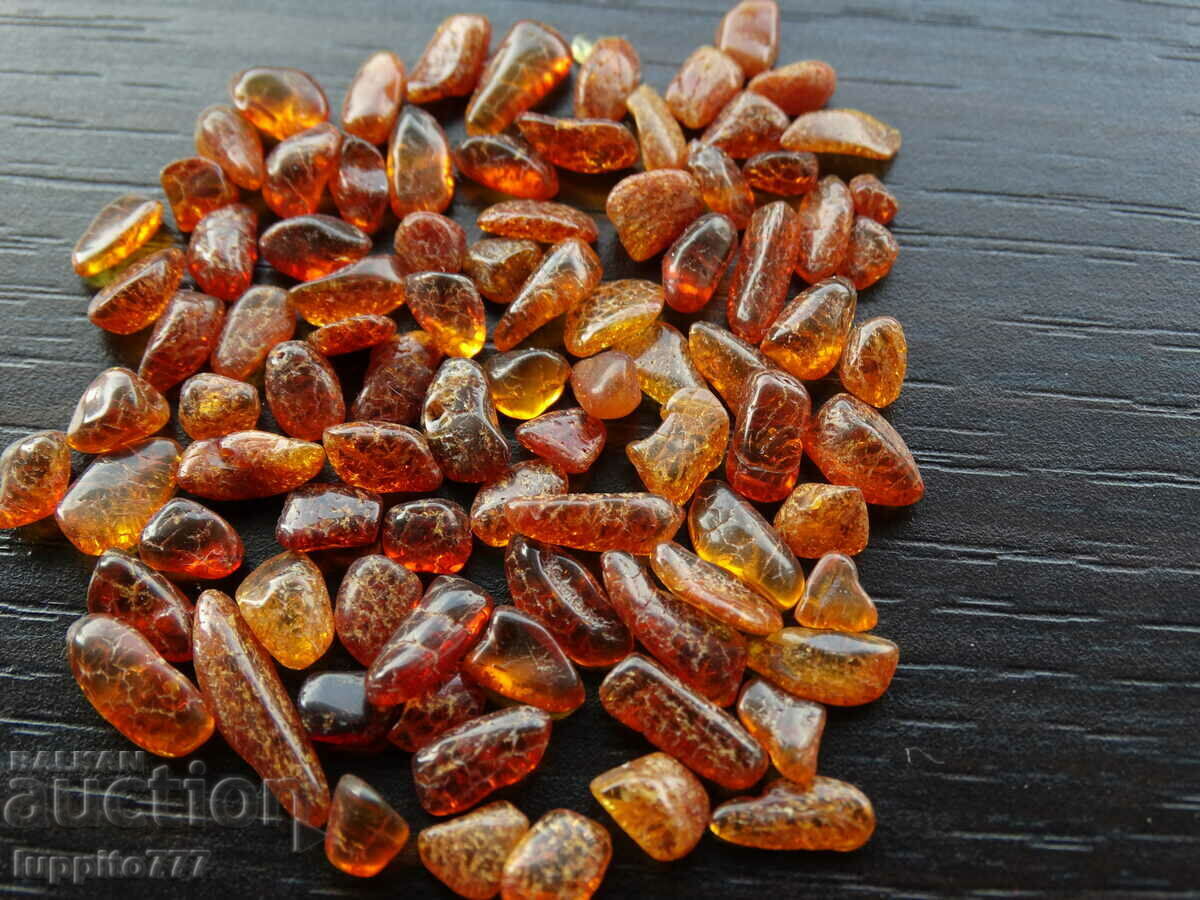 Delivery of 29.45 ct natural Baltic amber lot 50 pcs.+ Delivery of 29.45 ct natural Baltic amber lot 50 pcs.+