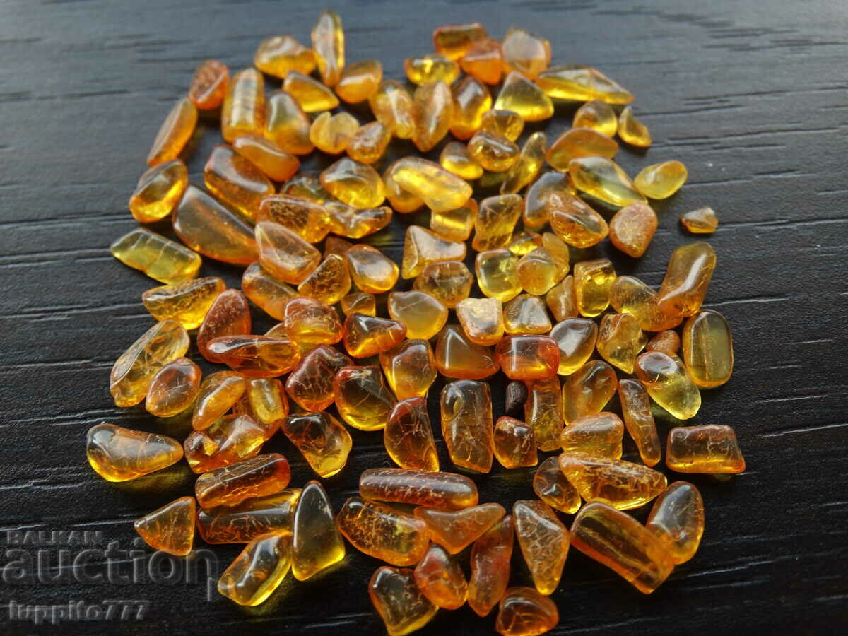 33.25 ct natural Baltic amber lot 50 pcs.+