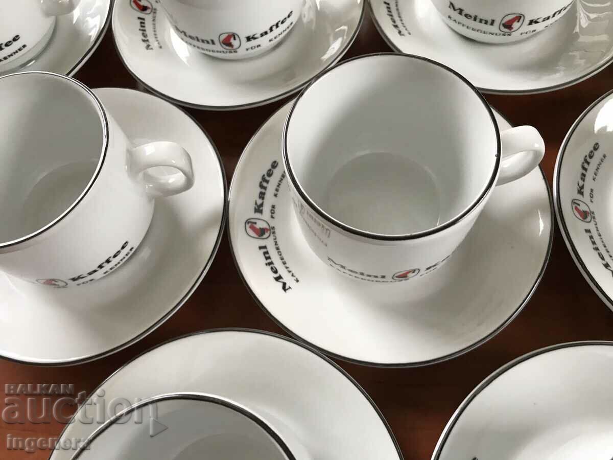 Auction  PORCELAIN COFFEE SET - NEW MARKET - 12 PCS