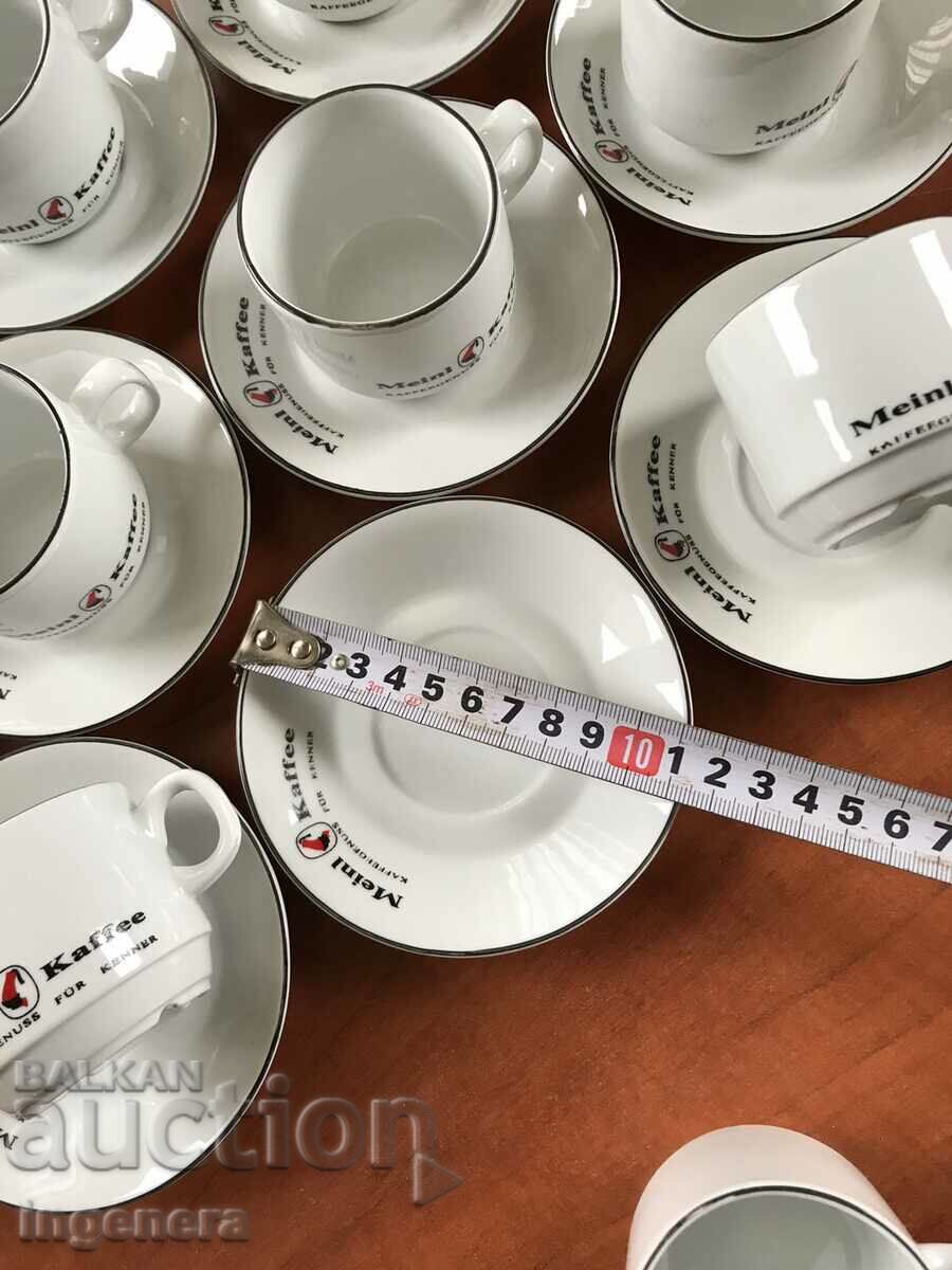 PORCELAIN COFFEE SET - NEW MARKET - 12 PCS - 5