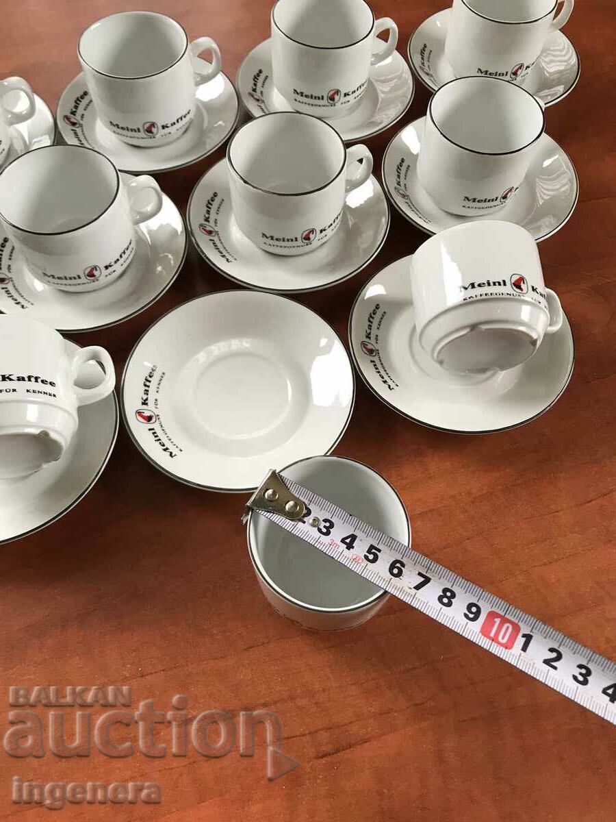 PORCELAIN COFFEE SET - NEW MARKET - 12 PCS - 6