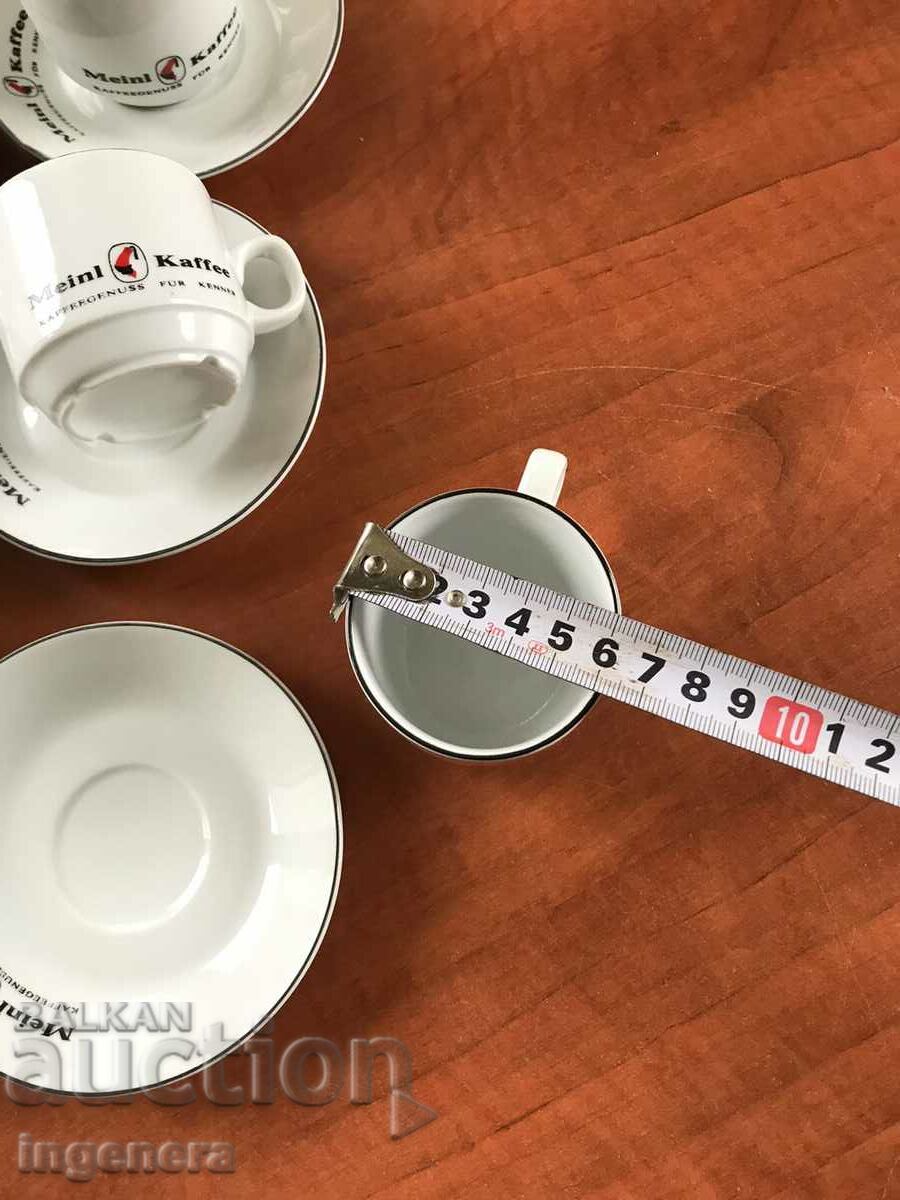 Auction PORCELAIN COFFEE SET - NEW MARKET - 6 PCS Auction PORCELAIN COFFEE SET - NEW MARKET - 6 PCS