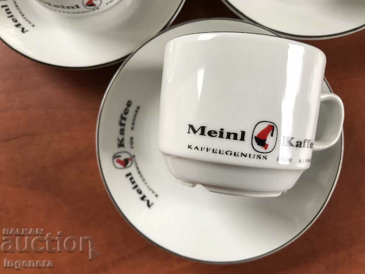 PORCELAIN COFFEE SET - NEW MARKET - 6 PCS - 5 PORCELAIN COFFEE SET - NEW MARKET - 6 PCS - 5