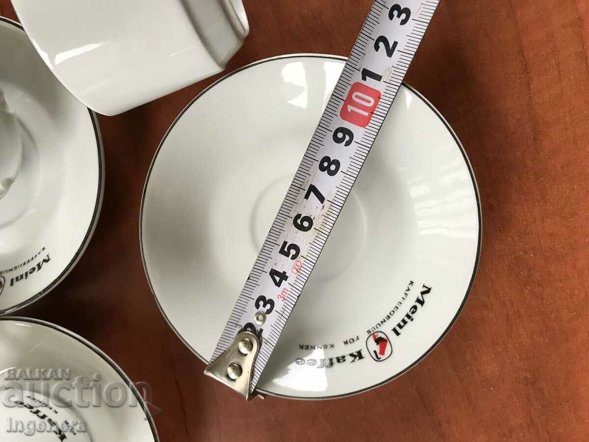 PORCELAIN COFFEE SET - NEW MARKET - 6 PCS - 6 PORCELAIN COFFEE SET - NEW MARKET - 6 PCS - 6