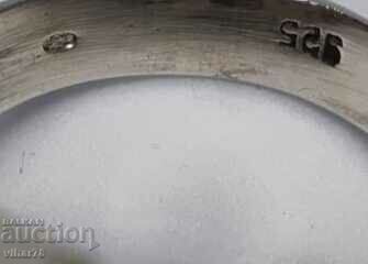 Old silver ring with sapphire, citrine, garnet and amethyst - 7 Old silver ring with sapphire, citrine, garnet and amethyst - 7