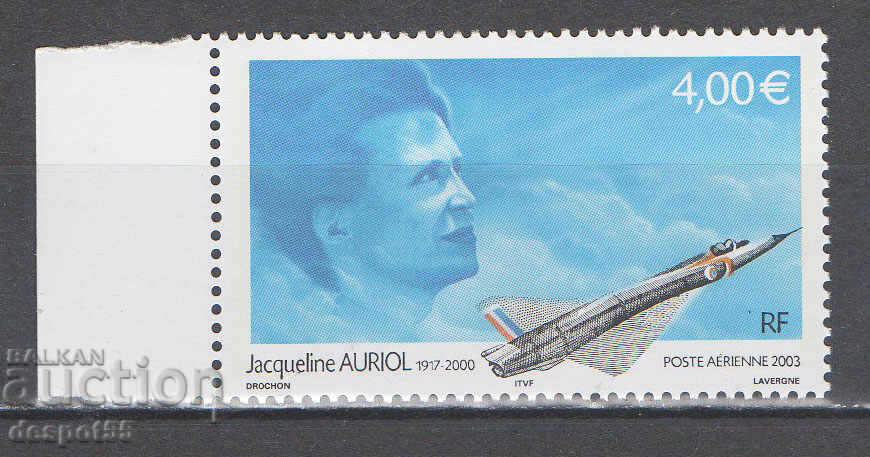2003. Франция. Реактивен пилот Жаклин Ориол, 1917-2000.