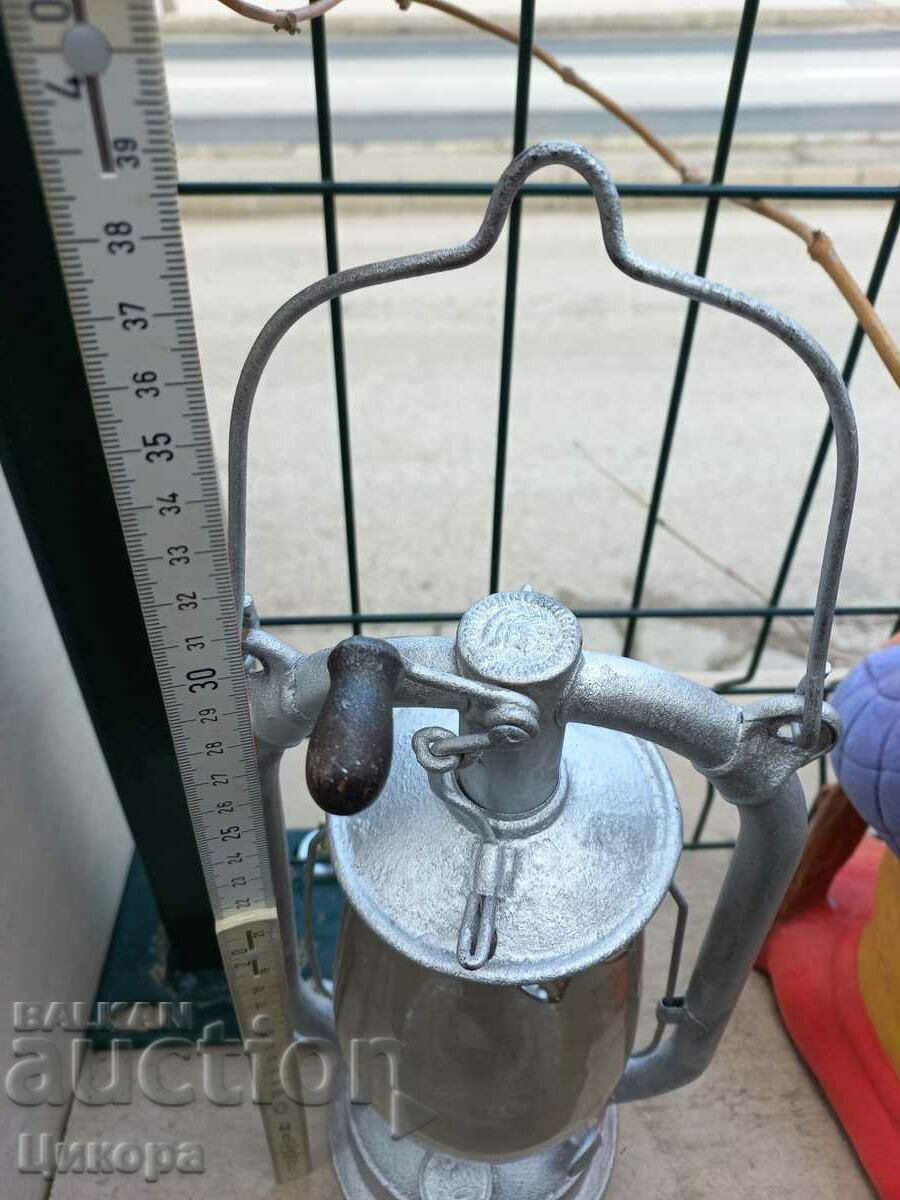 Auction OLD GERMAN GAS LANTERN MADE FOR THE BULGARIAN ARMY MILITARY M Auction OLD GERMAN GAS LANTERN MADE FOR THE BULGARIAN ARMY MILITARY M