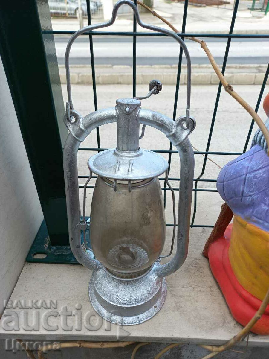 OLD GERMAN GAS LANTERN MADE FOR THE BULGARIAN ARMY MILITARY M